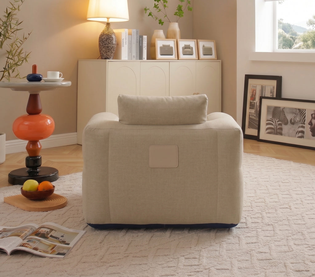 Khaki Inflatable Lounge Chair - Auto Pump