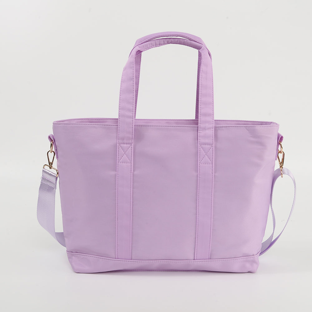 Nylon Tote Bag with Crossbody Strap – Women's Everyday Shoulder Bag