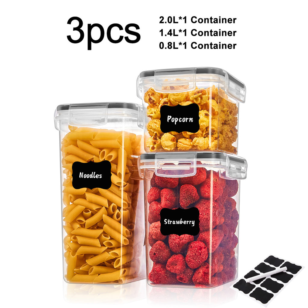 Airtight Food Storage Container Set with Labels