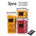 Airtight Food Storage Container Set with Labels