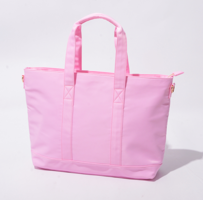 Nylon Tote Bag with Crossbody Strap – Women's Everyday Shoulder Bag