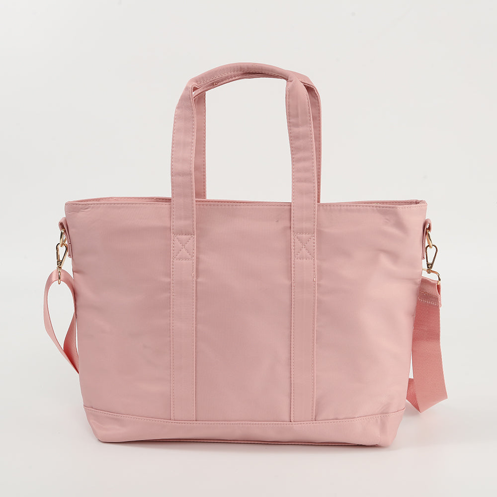 Nylon Tote Bag with Crossbody Strap – Women's Everyday Shoulder Bag