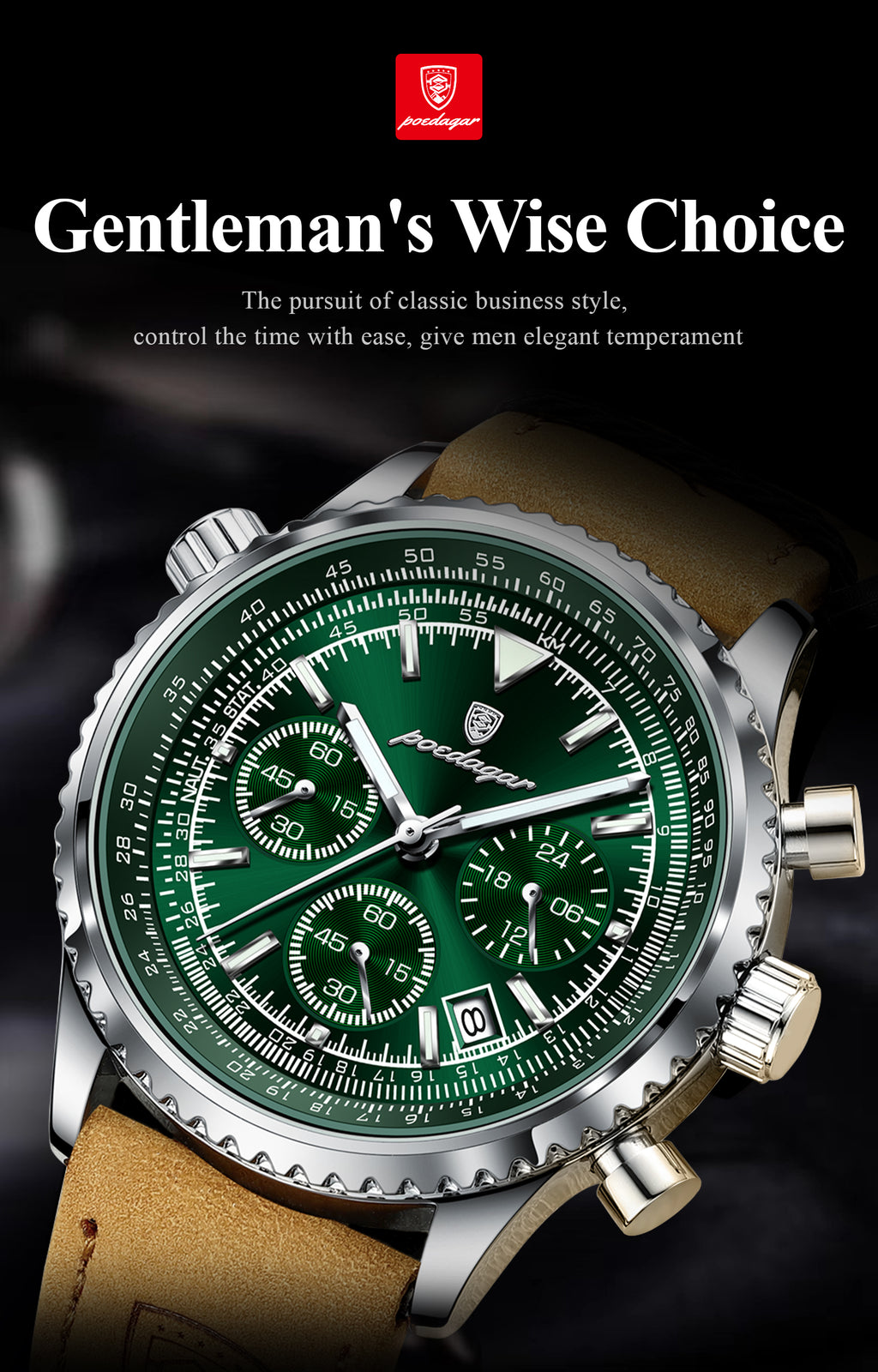 Prescott Leather Watch