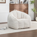 Multi-Color Corduroy Bean Bag Ottoman Set