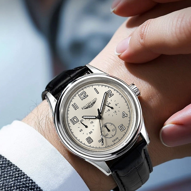 Opulent Crest Chronograph Watch
