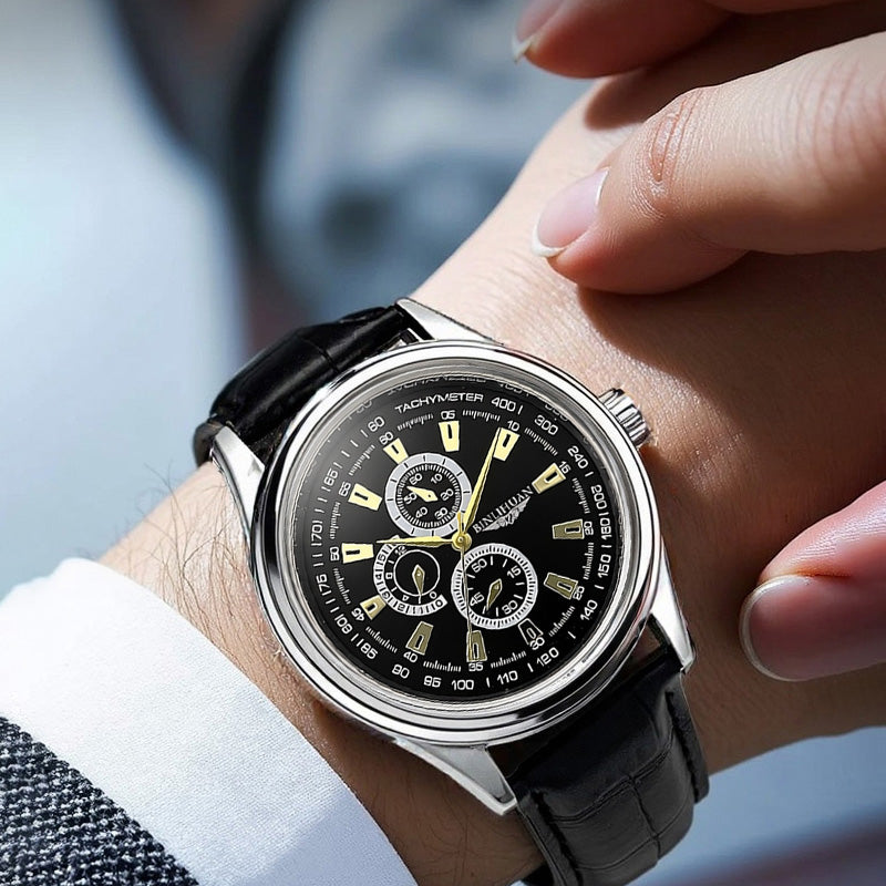 Emerald Crest Chronograph Watch
