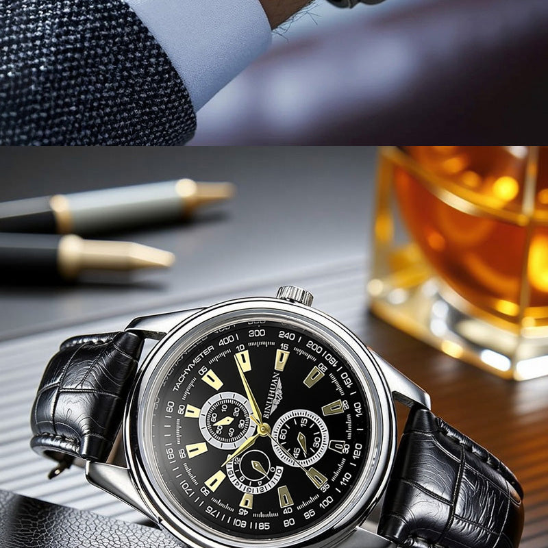 Emerald Crest Chronograph Watch