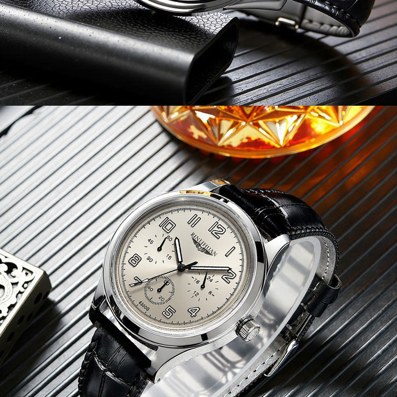 Opulent Crest Chronograph Watch
