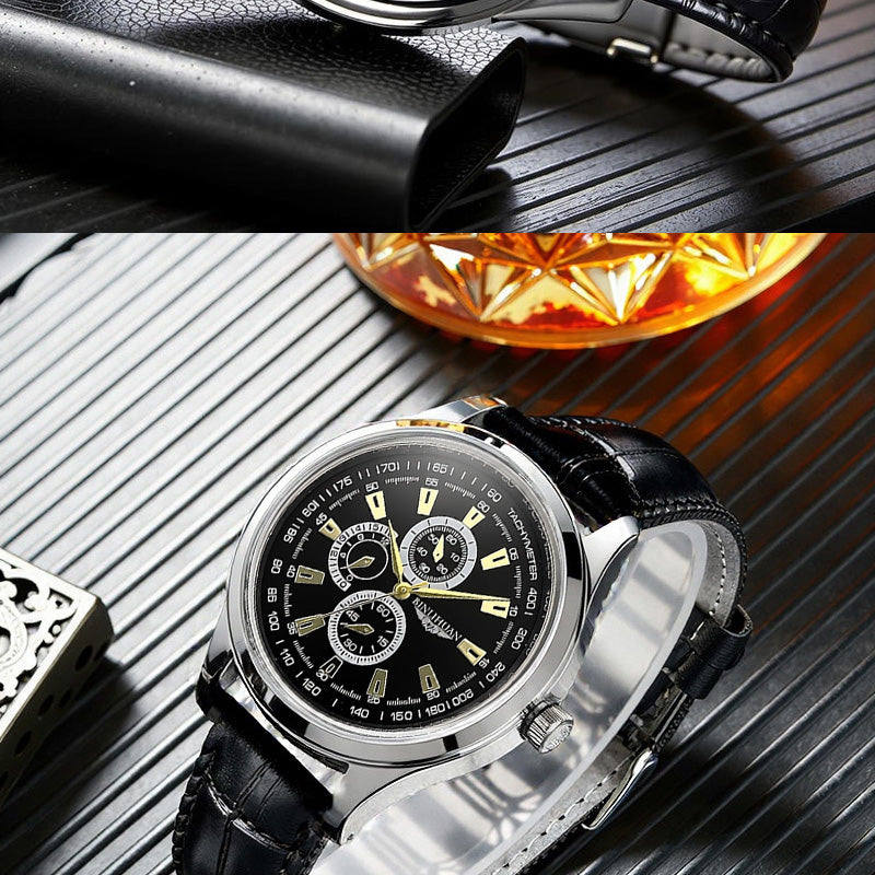Emerald Crest Chronograph Watch