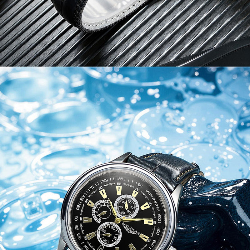 Emerald Crest Chronograph Watch