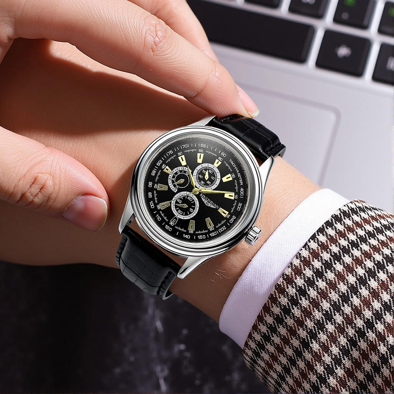 Emerald Crest Chronograph Watch