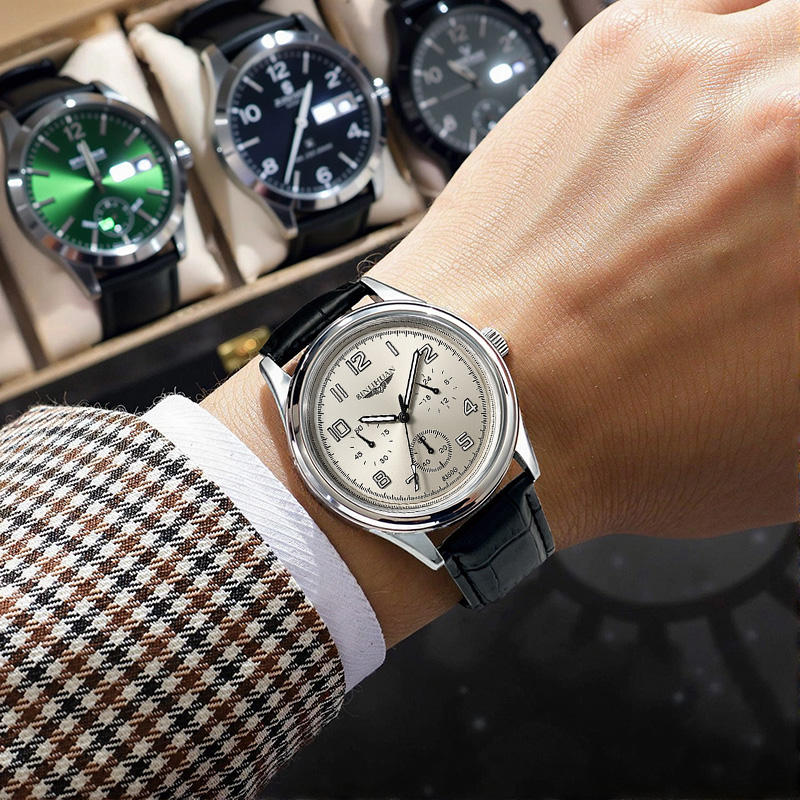 Opulent Crest Chronograph Watch