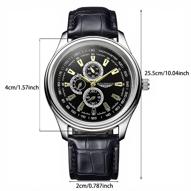 Emerald Crest Chronograph Watch