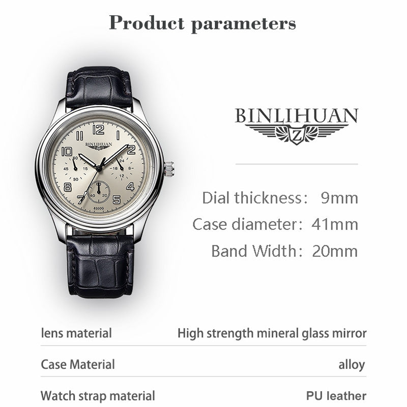 Opulent Crest Chronograph Watch