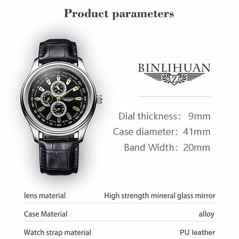 Emerald Crest Chronograph Watch