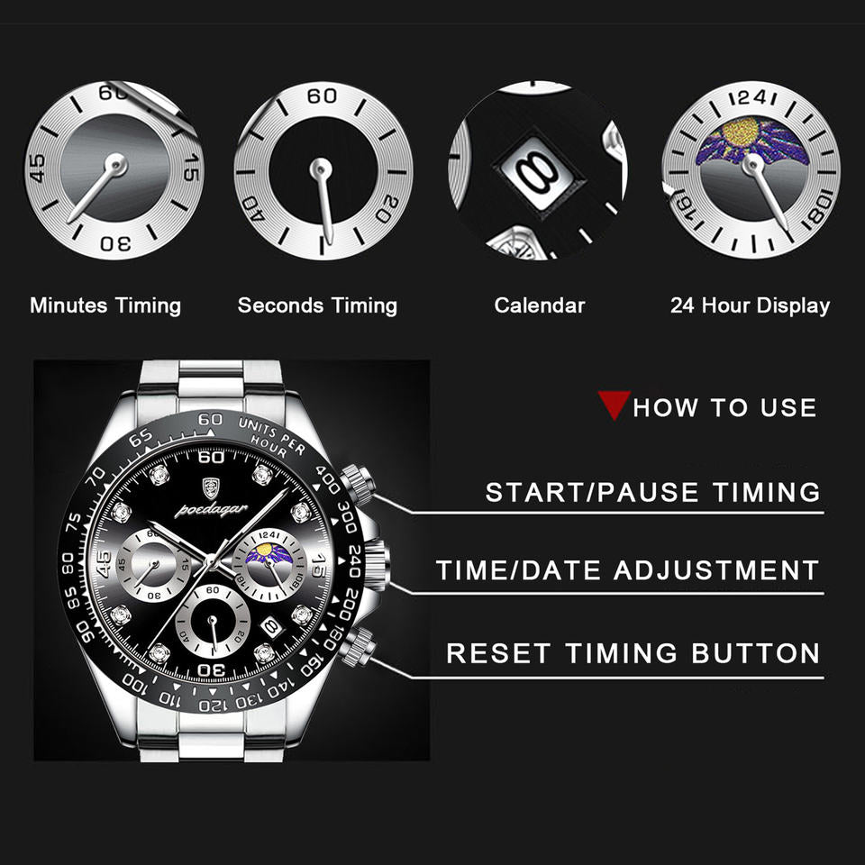 Camden Moonphase Chronograph Watch