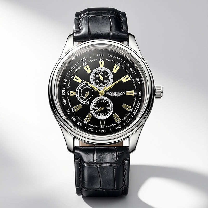 Emerald Crest Chronograph Watch