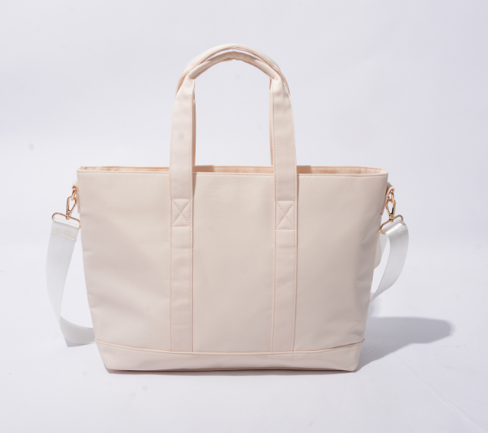 Nylon Tote Bag with Crossbody Strap – Women's Everyday Shoulder Bag
